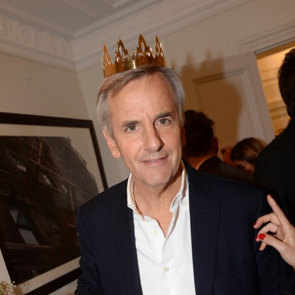 Exclusif - Bernard de La Villardière - Célébration de la galette des rois dans les locaux de la Fondation Claude-Pompidou à Paris, le 28 janvier 2019. © Rachid Bellak/LMS/Bestimage