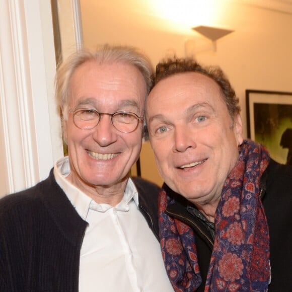 Exclusif - Bernard Le Coq et Julien Lepers - Célébration de la galette des rois dans les locaux de la Fondation Claude-Pompidou à Paris, le 28 janvier 2019. © Rachid Bellak/LMS/Bestimage