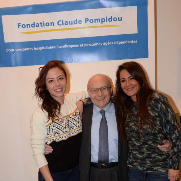 Exclusif - Dounia Coesens, Alain Pompidou et Emmanuelle Boidron - Célébration de la galette des rois dans les locaux de la Fondation Claude-Pompidou à Paris, le 28 janvier 2019. © Rachid Bellak/LMS/Bestimage