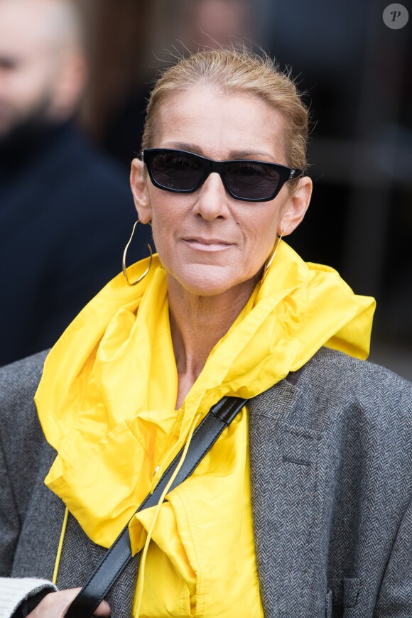 Céline Dion quitte l'hôtel de Crillon à Paris le 29 janvier 2019.