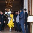 Céline Dion quitte l'hôtel de Crillon à Paris le 29 janvier 2019.