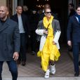 Céline Dion quitte l'hôtel de Crillon à Paris le 29 janvier 2019.