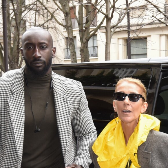 Céline Dion quitte l'hôtel de Crillon à Paris le 29 janvier 2019.