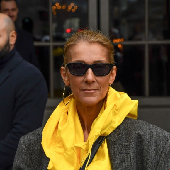 Céline Dion quitte l'hôtel de Crillon à Paris le 29 janvier 2019.