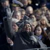 Aretha Franklin chante lors de l'investiture de Barack Obama à Washington, The District, Etats-Unis, le 20 janvier 2009.