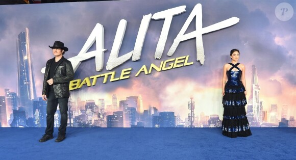 Le réalisateur Robert Rodriguez et Rosa Salazar à l'avant-première de "Alita: Battle Angel" à Londres, le 31 janvier 2019.