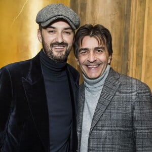 Semi-exclusif - Cyril Lignac et Yannick Alléno - Dîner pour la sortie du "Numéro" 200 au restaurant Rau à Paris le 31 janvier 2019. © Olivier Borde/Bestimage