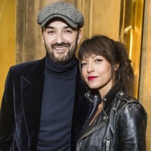 Semi-exclusif - Cyril Lignac et Caroline Nielsen - Dîner pour la sortie du "Numéro" 200 au restaurant Rau à Paris le 31 janvier 2019. © Olivier Borde/Bestimage