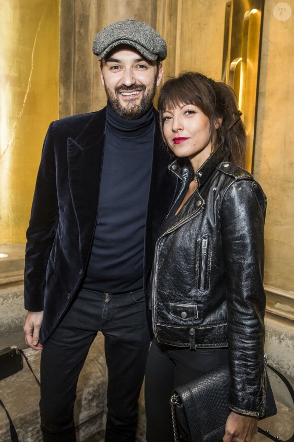 Semi-exclusif - Cyril Lignac et Caroline Nielsen - Dîner pour la sortie du "Numéro" 200 au restaurant Rau à Paris le 31 janvier 2019. © Olivier Borde/Bestimage