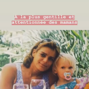 Camille Gottlieb souhaite un joyeux anniversaire à sa mère Stéphanie de Monaco sur Instagram, le 1er février 2019.