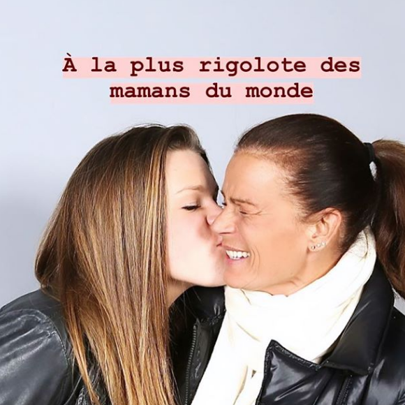 Camille Gottlieb souhaite un joyeux anniversaire à sa mère Stéphanie de Monaco sur Instagram, le 1er février 2019.