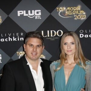 Jeremy Urbain et sa compagne Laura Messia au photocall de la 15ème édition Top Model Belgium au Lido à Paris, France, le 3 février 2019. © Marc Ausset-Lacroix/Bestimage