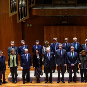 Le roi Felipe VI d'Espagne lors de la remise des Prix CODESPA le 31 janvier 2019 à Madrid.