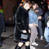 Bella Hadid sort du Bowery Hotel pour se rendre à la soirée "Michael Kors x Bella Hadid Immersive Experience" dans le quartier de SoHo à New York, le 5 février 2019.
