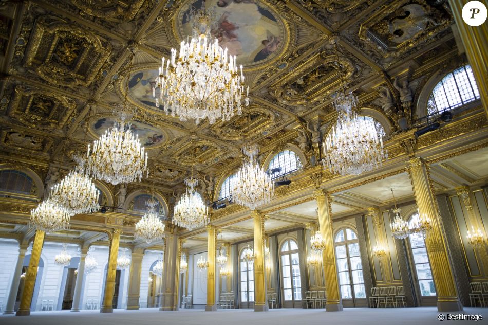 Vue Generale De La Salle Des Fetes Fraichement Renovee Au Palais De L Elysee A Paris Le 5 Fevrier 2019 C Eliot Blondet Pool Bestimage Purepeople