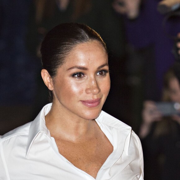 Le prince Harry, duc de Sussex, et Meghan Markle, enceinte, duchesse de Sussex, lors du cocktail d'accueil aux Endeavour fund Awards au Drapers' Hall à Londres le 7 février 2019.