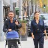 Eva Longoria et son mari Jose Baston sortent pour le déjeuner et faire du shopping avec leur fils Santiago à Beverly Hills, Los Angeles, le 1er février 2019.