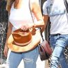 Jennifer Aniston et son mari Justin Theroux sortent d' un immeuble à New York Le 19 Juillet 2017.