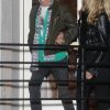 Keith Richards et sa femme Patti Hansen - Les célébrités quittent la soirée du 50ème anniversaire de Jennifer Aniston au Sunset Towers Hotel à West Hollywood, son ex compagnon B. Pitt était invité à la soirée le 9 février, 2019