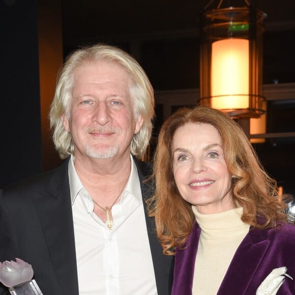 Patrick Sébastien (Laurier d'interprétation masculine pour son rôle dans "Une chance sur six") et Cyrielle Clair - 24ème cérémonie des Lauriers de l'Audiovisuel au théâtre Marigny à Paris, le 11 février 2019. © Coadic Guirec/Bestimage