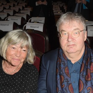 Dominique Besnehard et Florence Pernel - 24ème cérémonie des Lauriers de l'Audiovisuel au théâtre Marigny à Paris, le 11 février 2019. © Coadic Guirec/Bestimage