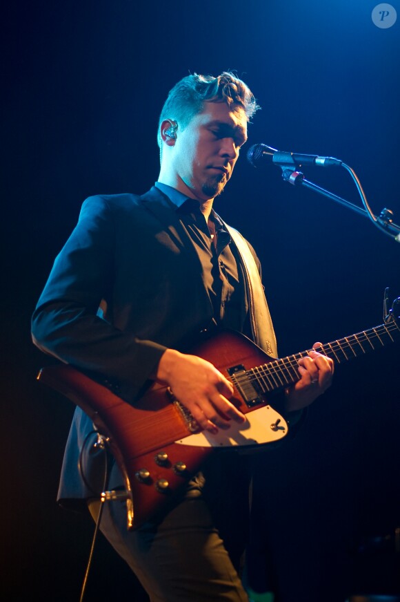 Isaac Hanson - Les frères Hanson en concert au Trabendo à Paris . Le 13 décembre 2013