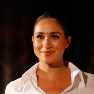 Meghan Markle, enceinte, duchesse de Sussex - Soirée de la remise du prix "Endeavour fund Awards" au Drapers' Hall à Londres le 7 février 2019.