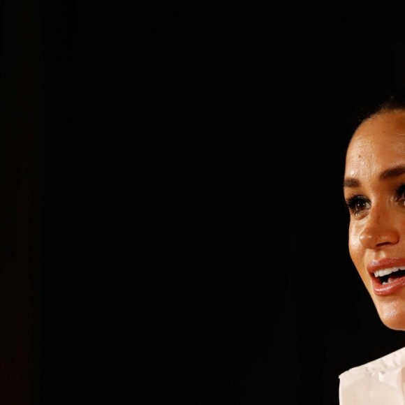 Meghan Markle, enceinte, duchesse de Sussex - Soirée de la remise du prix "Endeavour fund Awards" au Drapers' Hall à Londres le 7 février 2019.