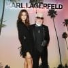 Kaia Gerber et Karl Lagerfeld - Cocktail de lancement de la collection capsule Karl Lagerfeld x Kaia de Kaia Gerber et Karl Lagerfeld à la boutique Karl Lagerfeld dans le 7e arrondissement. Paris, le 2 octobre 2018. © Denis Guignebourg/Bestimage