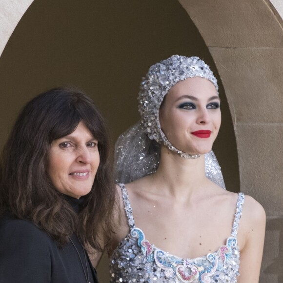 Virginie Viard - Deuxième défilé de mode Haute Couture printemps-été 2019 "Chanel" au Grand Palais à Paris. Le 22 janvier 2019 © Olivier Borde / Bestimage