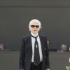 Karl Lagerfeld - Défilé de mode Haute-Couture automne-hiver 2017/2018 "Chanel" au Grand Palais à Paris. Le 4 juillet 2017 © Olivier Borde / Bestimage