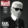 Karl Lagerfeld en couverture du nouveau numéro de Paris Match.