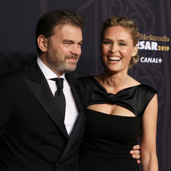 Clovis Cornillac avec sa femme Lilou Fogli - Photocall de la 44ème cérémonie des César à la salle Pleyel à Paris. Le 22 février 2019 © Borde-Jacovides / Bestimage