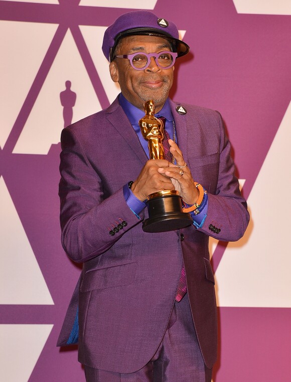 Spike Lee (Oscar du meilleur scénario adapté pour le film "BlacKkKlansman : J'ai infiltré le Ku Klux Klan") - Pressroom de la 91ème cérémonie des Oscars 2019 au théâtre Dolby à Los Angeles, le 24 février 2019.