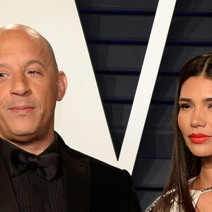 Vin Diesel et sa compagne Paloma Jiménez à la soirée Vanity Fair Oscar Party à Los Angeles, le 24 février 2019