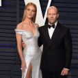Rosie Huntington-Whiteley et son mari Jason Statham à la soirée Vanity Fair Oscar Party à Los Angeles, le 24 février 2019