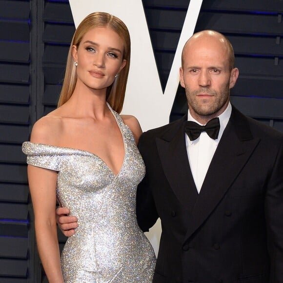 Rosie Huntington-Whiteley et son mari Jason Statham à la soirée Vanity Fair Oscar Party à Los Angeles, le 24 février 2019