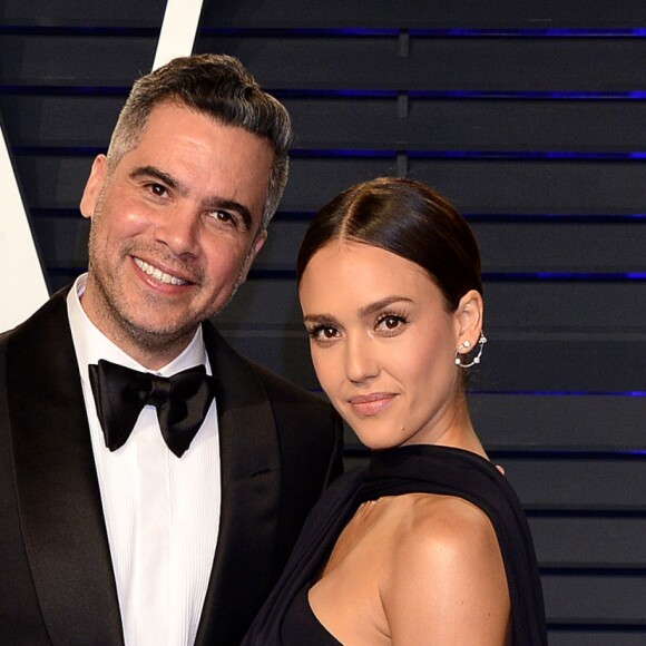 Jessica Alba et son mari Cash Warren à la soirée Vanity Fair Oscar Party à Los Angeles, le 24 février 2019