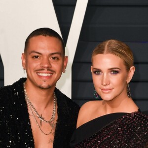 Evan Ross et sa femme Ashlee Simpson à la soirée Vanity Fair Oscar Party à Los Angeles, le 24 février 2019