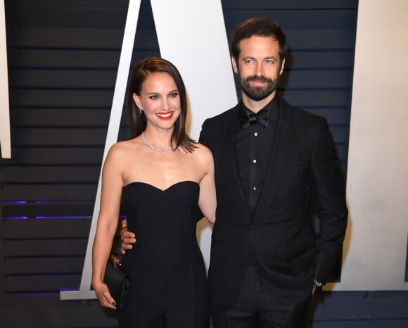 Natalie Portman et son mari Benjamin Millepied à la soirée Vanity Fair Oscar Party à Los Angeles, le 24 février 2019.