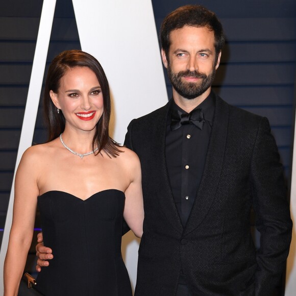 Natalie Portman et son mari Benjamin Millepied à la soirée Vanity Fair Oscar Party à Los Angeles, le 24 février 2019.