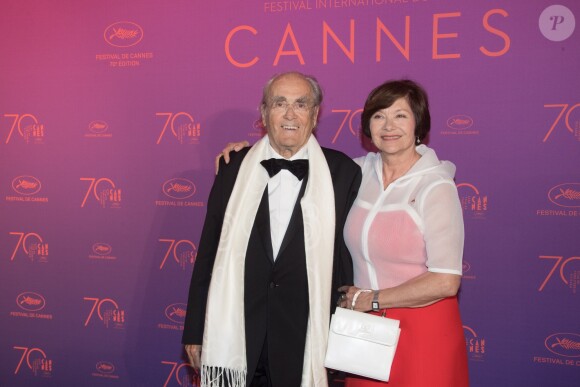 Michel Legrand et sa femme Macha Méril au dîner de la cérémonie d'ouverture du 70e Festival International du Film de Cannes. Le 17 mai 2017 © Borde-Jacovides-Moreau/Bestimage