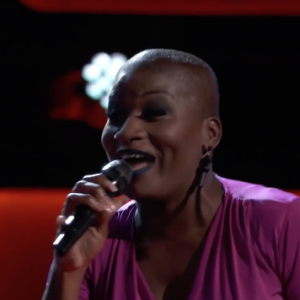 Janice Freeman dans "The Voice US" en 2017.