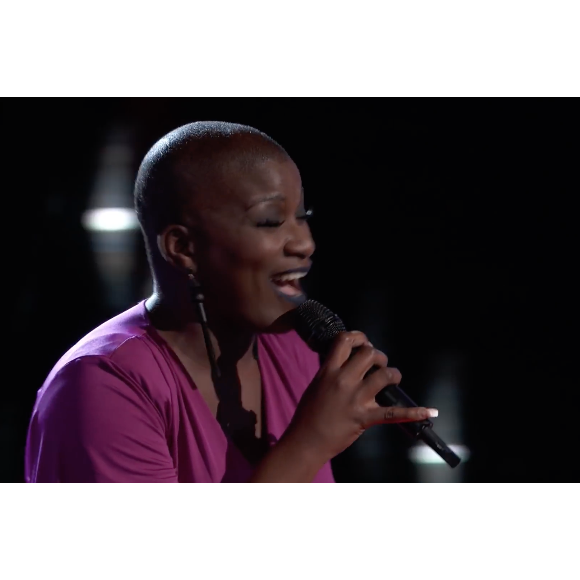 Janice Freeman dans "The Voice US" en 2017.
