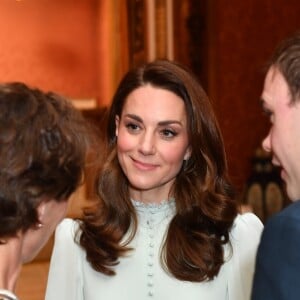 Kate Middleton - La famille royale britannique réunie pour fêter le 50ème anniversaire de l'investiture du prince Charles au palais de Buckingham, le 5 mars 2019.