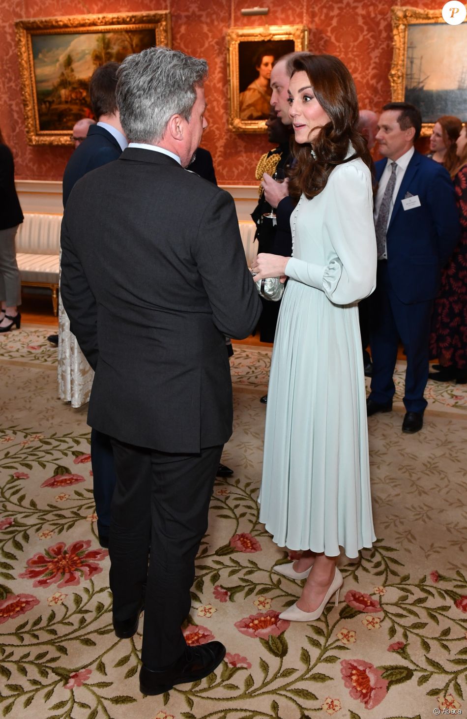 Kate Middleton et le prince William - La famille royale britannique réunie pour fêter le 50ème anniversaire de l&#039;investiture du prince Charles au palais de Buckingham, le 5 mars 2019.