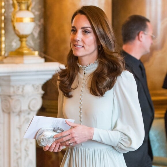 Kate Middleton - La famille royale britannique réunie pour fêter le 50ème anniversaire de l'investiture du prince Charles au palais de Buckingham, le 5 mars 2019.