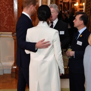 Meghan Markle et le prince Harry - La famille royale britannique réunie pour fêter le 50ème anniversaire de l'investiture du prince Charles au palais de Buckingham, le 5 mars 2019.