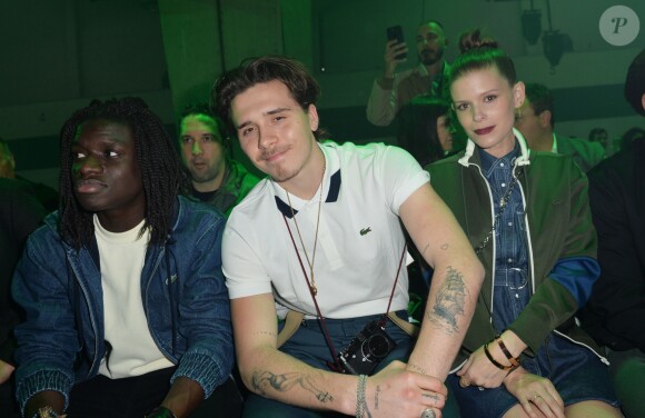 Salif La Source, Brooklyn Beckham, Kate Mara - People au Front Row du défilé de mode Prêt-à-Porter automne-hiver 2019/2020 "Lacoste" à Paris. Le 5 mars 2019 © Veeren-CVS / Bestimage