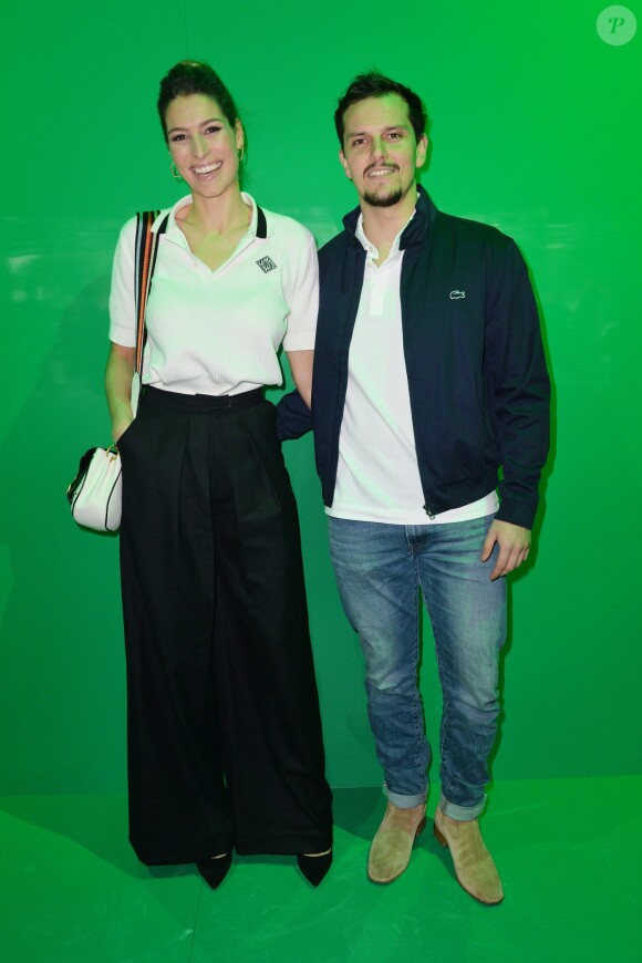 Laury Thilleman (Miss France 2011) et son compagnon le chef cuisinier Juan Arbelaez - Photocall du défilé de mode Prêt-à-Porter automne-hiver 2019/2020 "Lacoste" à Paris. Le 5 mars 2019 © Veeren-CVS / Bestimage